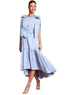 Coast Floral Corsage Fit Flare Dress - Blue