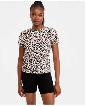 ID Ideology Cheetah-print Short-sleeve T-shirt - White