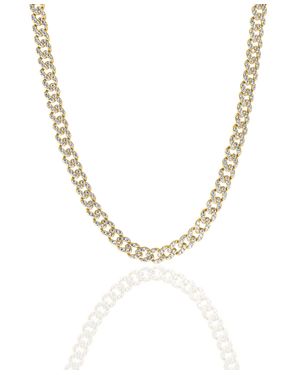 OMA THE LABEL Frosty Link Collection 9mm Necklace - Metallic