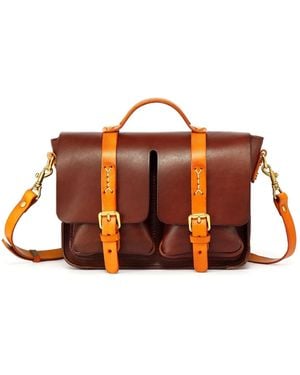 Old Trend Genuine Leather Speedwell Satchel - Orange