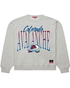 Mitchell & Ness Colorado Avalanche Hockey Night Sweatshirt - White