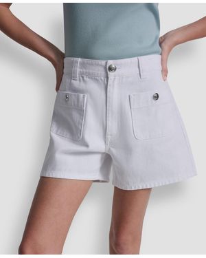 DKNY High-rise A-line Shorts - Gray