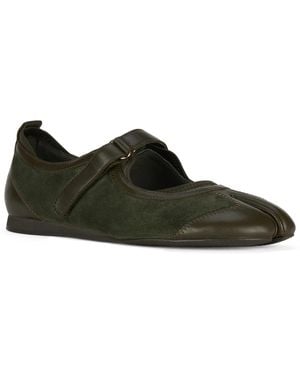 Jeffrey Campbell Thalion Split Toe Mary Jane Flats - Green