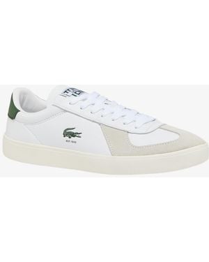 Lacoste Baseshot Pro Leather Lace-up Sneakers - White