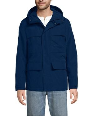 Lands' End Squall Field Rain Jacket - Blue
