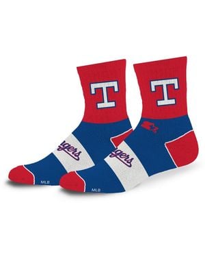 Starter And Texas Rangers Trifecta Throwback Mid-crew Socks - Red