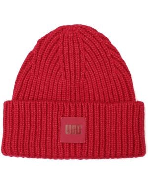 UGG Chunky Rib Beanie - Red