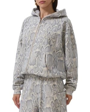 AFRM Cameron Long-sleeve Front-zipper Hoodie - Gray