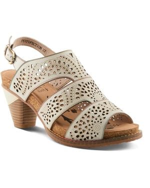 L'ARTISTE L`artiste Perfdfection S Leather Sandal - Metallic