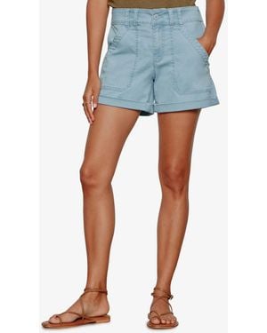 Sanctuary Petite Wander On Denim Shorts - Blue