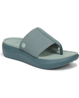 Vionic Aqua Thong Sandals - Blue