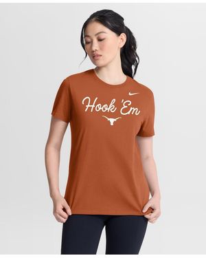Nike Texas Longhorns Script Mantra Logo T-shirt - Brown