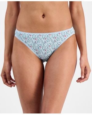 Charter Club Everyday Cotton Bikini Underwear - Blue