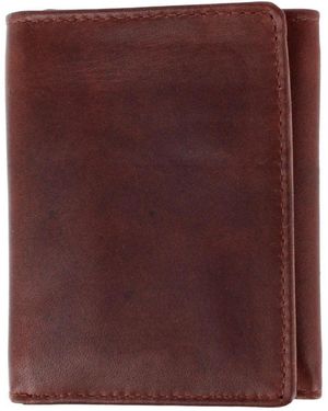 Trafalgar Tennyson Tri-fold Genuine Leather Wallet - Black
