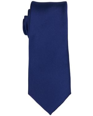 Con.struct Satin Solid Tie - Blue
