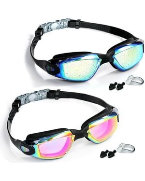 Gnuadz Swim goggles Anti Fog No Leaking Men 2 Pack - Blue