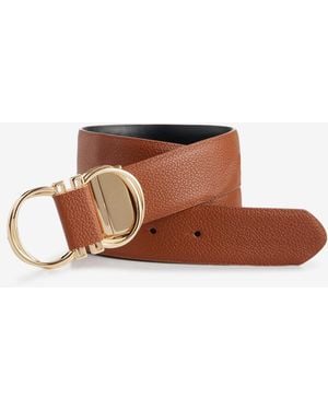 Giani Bernini Reversible Equestrian Buckle Belt - Brown