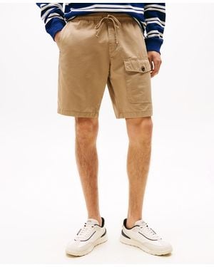 Tommy Hilfiger Relaxed-fit 9-1/2" Twill Cargo Shorts - Natural