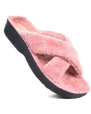 AEROTHOTIC Lola Soft Cozy Slipper - Pink