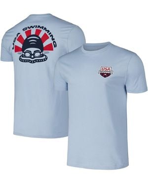 Flomotion And E Usa Swimming Swimmer T-shirt - Blue