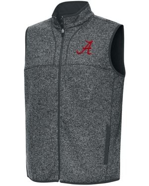 Antigua Alabama Crimson Tide Fortune Full-zip Vest - Gray