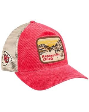 KTZ Red/cream Kansas City Chiefs Vintage Landscape 9twenty A-frame Adjustable Hat - Pink
