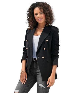 Lascana Double Breasted Blazer - Black