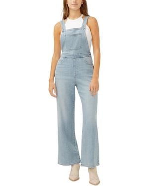 Silver Jeans Co. Wide Leg Overall Jeans - Blue