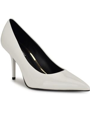 Nine West Princesa Slip On Dress Pumps - White