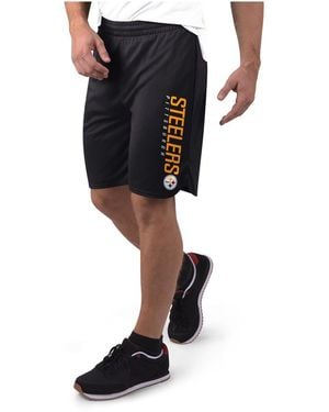 MSX by Michael Strahan Pittsburgh Steelers Mesh Shorts - Black