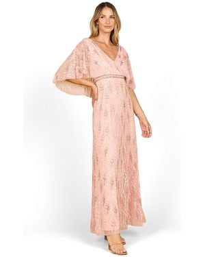 Lara Beaded Gown - Pink