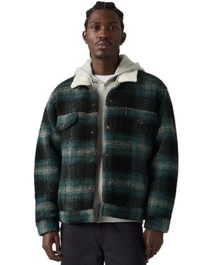 Levi's Sherpa Trucker Denim Jacket - Green