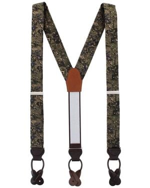 Trafalgar World's Champion Goal Soccer Novelty Button End Suspenders - Black