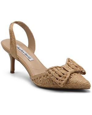 Charles David Agora Slingback Dress - Metallic