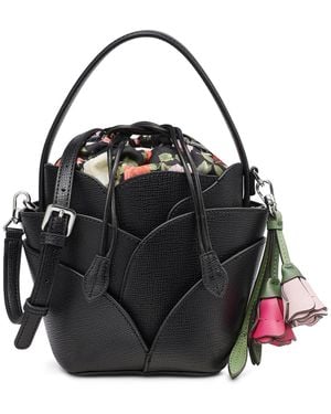 KARL LAGERFELD Ikon Small Bucket Handbag - Black
