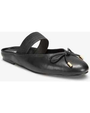 SMASH Shoes Addison Mary Jane Mule Flats - Black