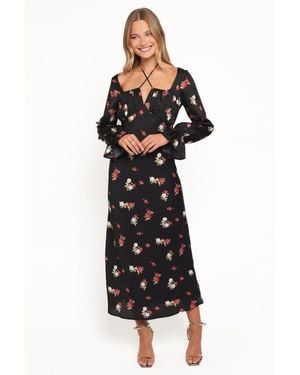 Petal & Pup Pauline Long Sleeve Maxi Dress - Black