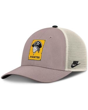 Nike Pittsburgh Pirates Cooperstown Rise Adjustable Trucker Hat - Gray