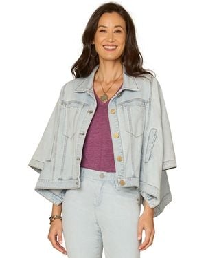 Democracy Collared Neck Jacket - Gray