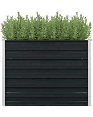Vidaxl Raised Garden Bed 39.4"x39.4"x30.3" Galvanized Steel - Green