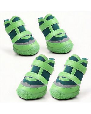 Aronkl Anti-slip Breathable Dog Boots For Paw Protection - Green