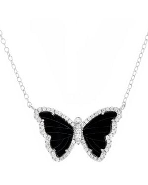 KAMARIA Butterfly Necklace - Black