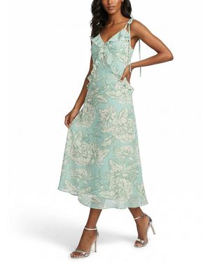 green emerald velvet dress Astr The Label | Quinn Floral Cutout Midi Dress | Size XL main image 0