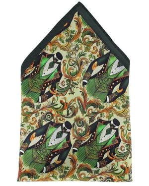 Trafalgar Shall We Dance Silk Novelty 12x12 Pocket Square - Green