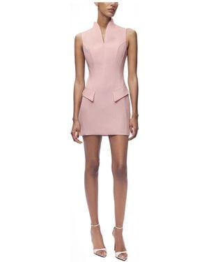 Nocturne Tailored Mini Dress - Pink