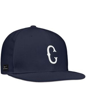 Nike Uconn Huskies On-field Baseball Replica Dri-fit Fitted Hat - Blue