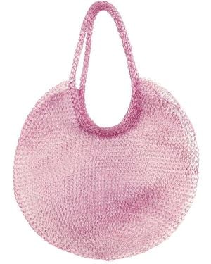 BrunnaCo The Sol Mesh Wire Tote Bag - Pink