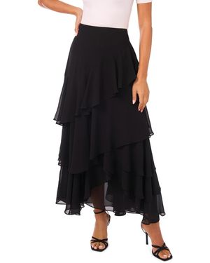 Vince Camuto Long Ruffle Skirt - Black