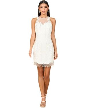 Lara Beaded Bridal Short Dress - White