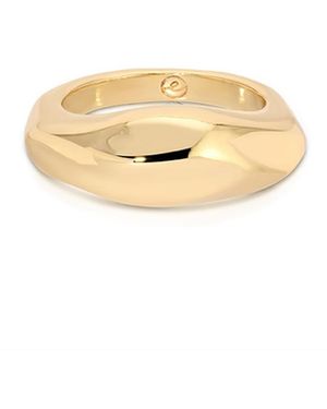 Ettika Modern Flow Statement Ring - White